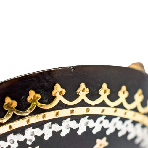 VICTORIAN TORTOISESHELL PIQU BROOCH WITH MALTESE CROSS GOLD SILVER INLAY C1860 - ADDITIONAL PHOTO 9