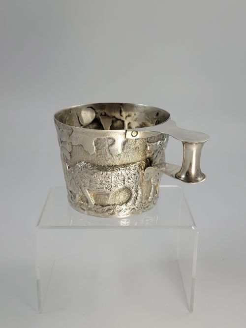 fig 1. Antique Sterling Silver Vaphio Cup, Nathan & Hayes, Chester 1900