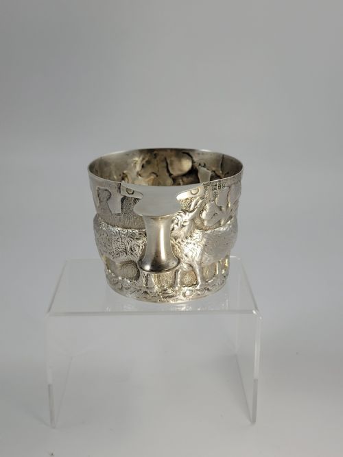 fig 2. Antique Sterling Silver Vaphio Cup, Nathan & Hayes, Chester 1900
