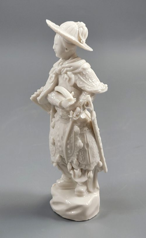 fig 1. Blanc de Chine Huntress (Female Archer), Dehua, c.1890
