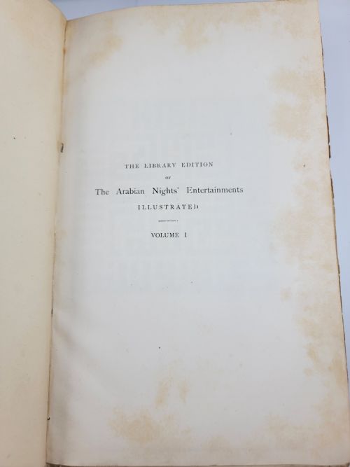 fig 4. Burton “Arabian Nights” 1897 H.S. Nichols Library Edition 12 vols Illustrated