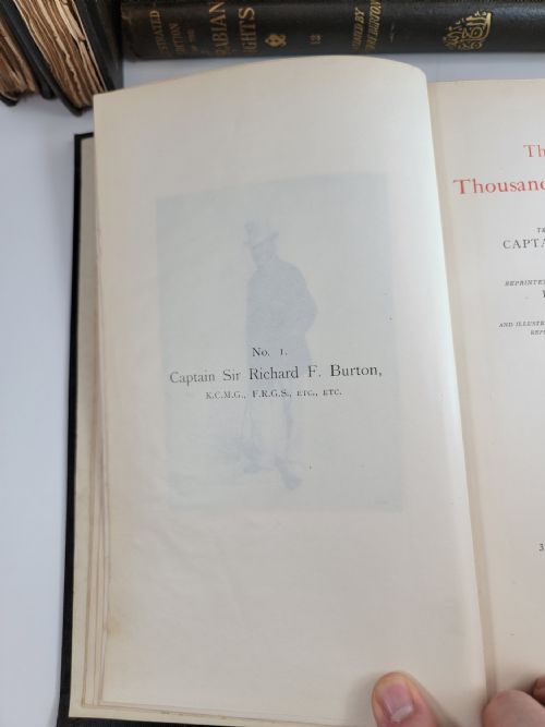 fig 6. Burton “Arabian Nights” 1897 H.S. Nichols Library Edition 12 vols Illustrated