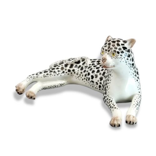 fig 2. Samson, Paris — Porcelain Figure of a Leopard, mid-19th century