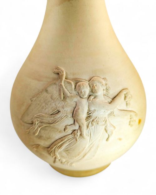P IPSENS ENKE COPENHAGEN ANGEL OF THE NIGHT BISQUE VASE AFTER THORVALDSEN C 18801900 - ADDITIONAL PHOTO 9