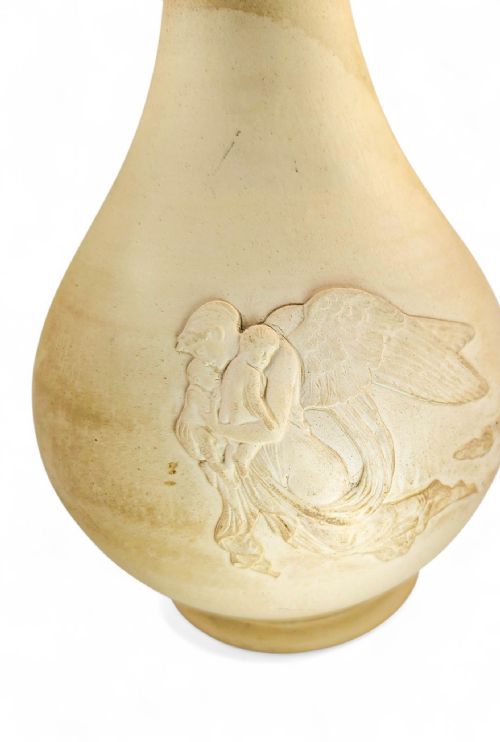 P IPSENS ENKE COPENHAGEN ANGEL OF THE NIGHT BISQUE VASE AFTER THORVALDSEN C 18801900 - ADDITIONAL PHOTO 10