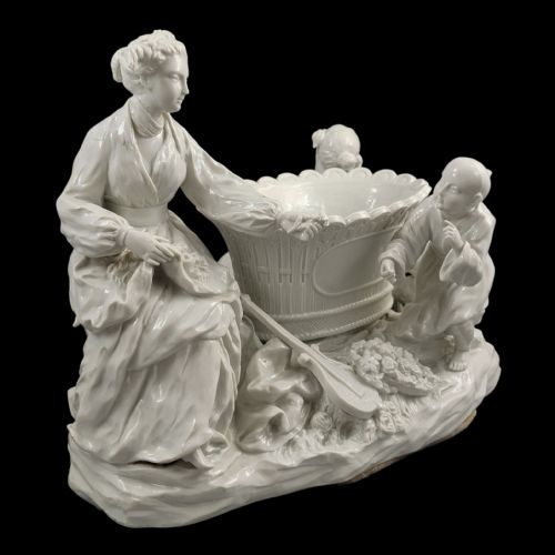 LARGE FRENCH SOFTPASTE CHINOISERIE FIGURE GROUP C17501760 - ADDITIONAL PHOTO 4