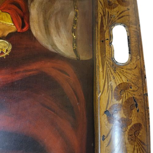A MASTERPIECE OF VICTORIAN TOLEWARE ESTHER ACCUSING HAMAN ATTRIBUTED TO H MEESON - ADDITIONAL PHOTO 7