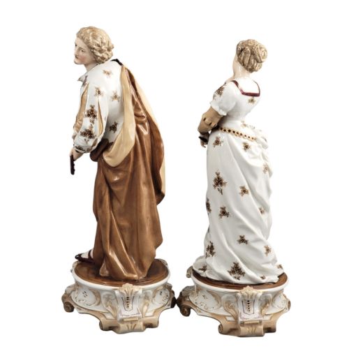 VOLKSTEDT RICHARD ECKERT LARGE PORCELAIN MUSICIAN FIGURES C 1894 - ADDITIONAL PHOTO 1
