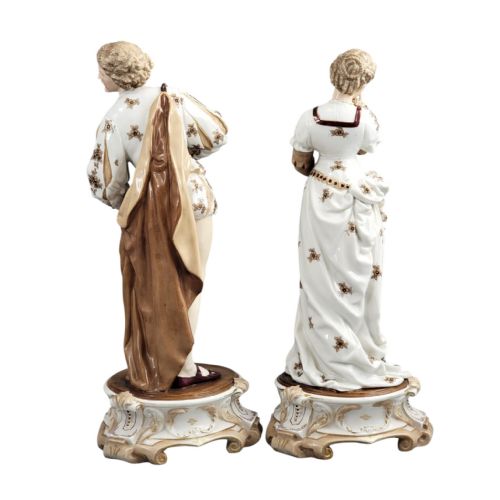 VOLKSTEDT RICHARD ECKERT LARGE PORCELAIN MUSICIAN FIGURES C 1894 - ADDITIONAL PHOTO 2