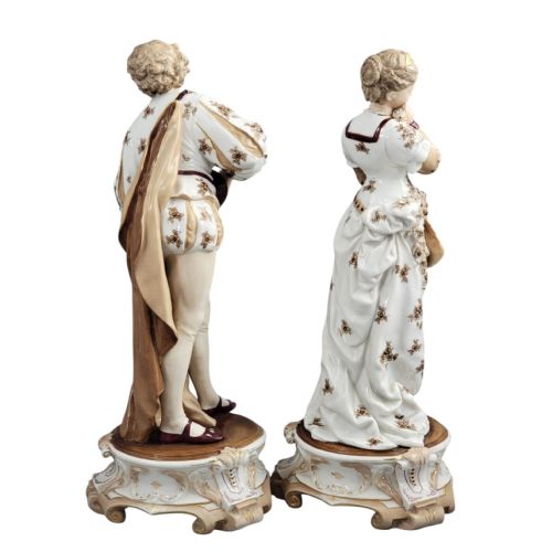 VOLKSTEDT RICHARD ECKERT LARGE PORCELAIN MUSICIAN FIGURES C 1894 - ADDITIONAL PHOTO 3