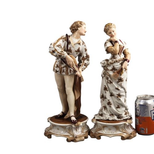VOLKSTEDT RICHARD ECKERT LARGE PORCELAIN MUSICIAN FIGURES C 1894 - ADDITIONAL PHOTO 6
