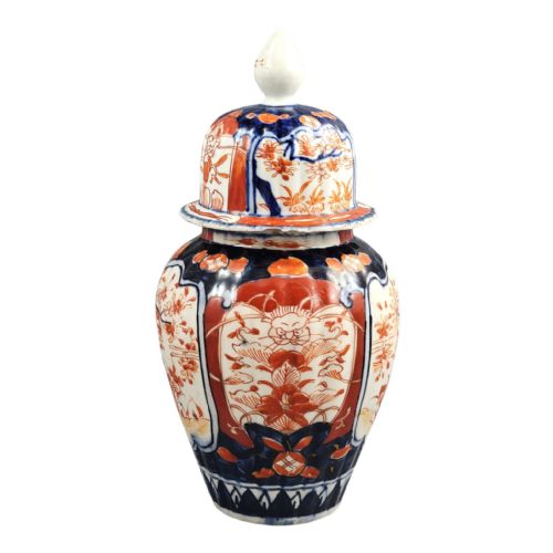 JAPANESE IMARI PORCELAIN COVERED GINGER JAR ARITA LATE 19TH CENTURY - ADDITIONAL PHOTO 1