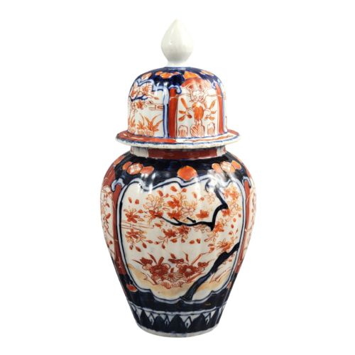 JAPANESE IMARI PORCELAIN COVERED GINGER JAR ARITA LATE 19TH CENTURY - ADDITIONAL PHOTO 2