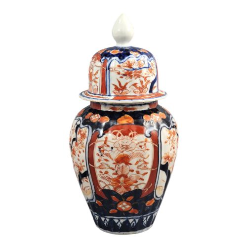 JAPANESE IMARI PORCELAIN COVERED GINGER JAR ARITA LATE 19TH CENTURY - ADDITIONAL PHOTO 3