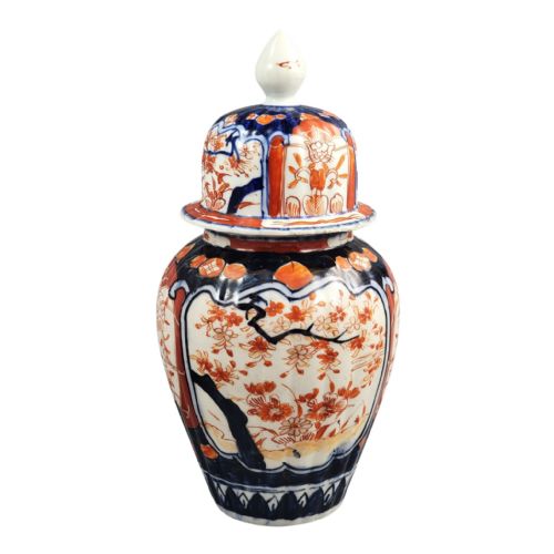 JAPANESE IMARI PORCELAIN COVERED GINGER JAR ARITA LATE 19TH CENTURY - ADDITIONAL PHOTO 5
