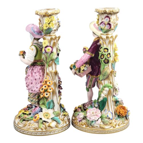fig 2. Pair of Early Minton Porcelain Figural Candlesticks, Pattern No.192, c.1835–1836