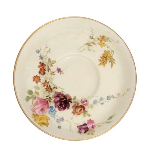 ROYAL WORCESTER BLUSH IVORY TEAPOT WITH CUP AND SAUCER 18931894 - ADDITIONAL PHOTO 5