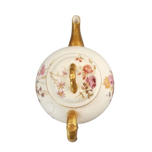 ROYAL WORCESTER BLUSH IVORY TEAPOT WITH CUP AND SAUCER 18931894 - ADDITIONAL PHOTO 10