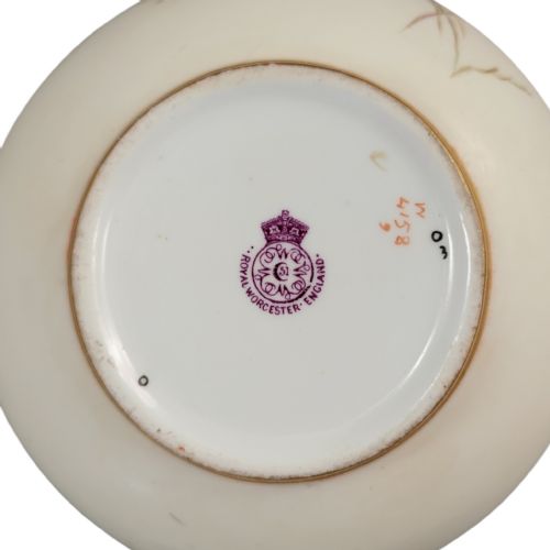 ROYAL WORCESTER BLUSH IVORY TEAPOT WITH CUP AND SAUCER 18931894 - ADDITIONAL PHOTO 12