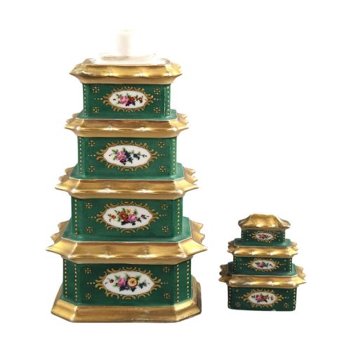 JACOB PETIT PARIS PORCELAIN PAGODA PERFUME BOTTLE WITH ORIGINAL STOPPER C18351845 - ADDITIONAL PHOTO 5