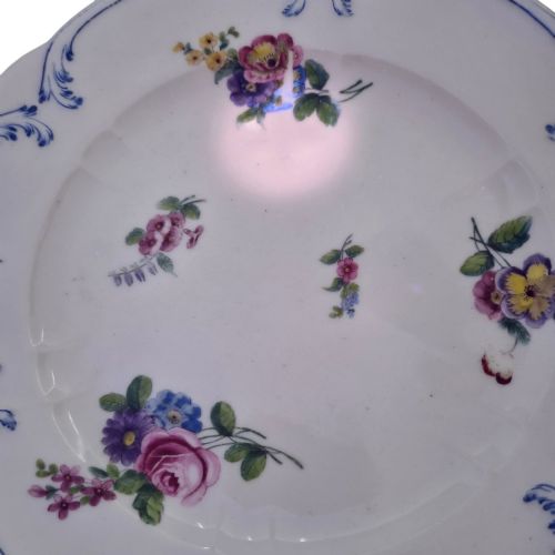 FRENCH SVRES SOFTPASTE PORCELAIN DINNER PLATE BY AMBROISE MICHEL 1777 - ADDITIONAL PHOTO 8