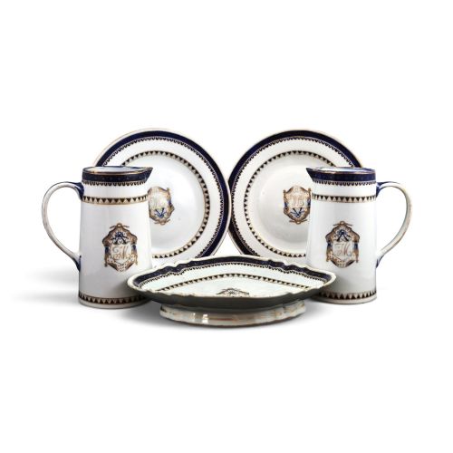 Chinese Export Porcelain Jm Monogrammed Service, C.1785–1795