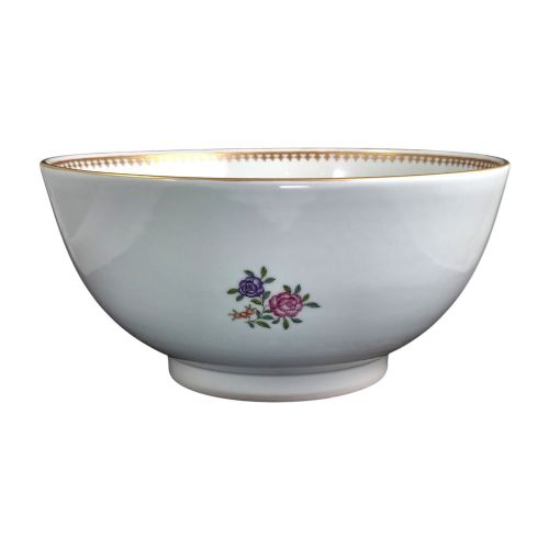 fig 4. Large Chinese Export Armorial Porcelain Punch Bowl, Late 18th Century