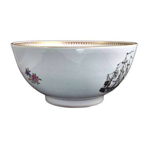 fig 5. Large Chinese Export Armorial Porcelain Punch Bowl, Late 18th Century