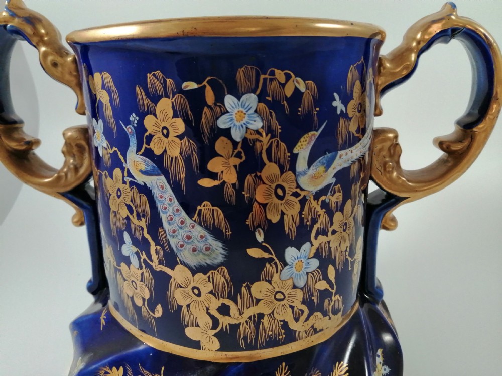 Large Masons Ironstone Two Handled Pot, Wine Cooler,Hand Painted, Very Rare, circa 1820 View XII