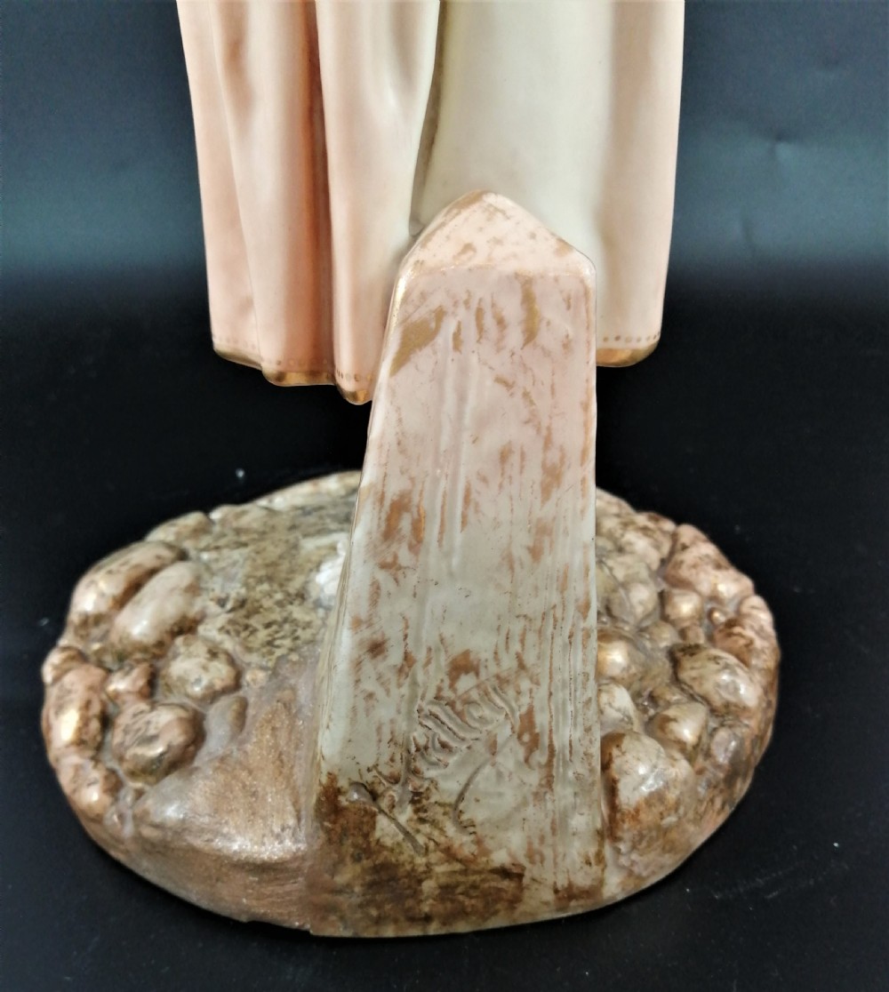 A large Royal Worcester figure of A French Fishergirl.Rare. View XII