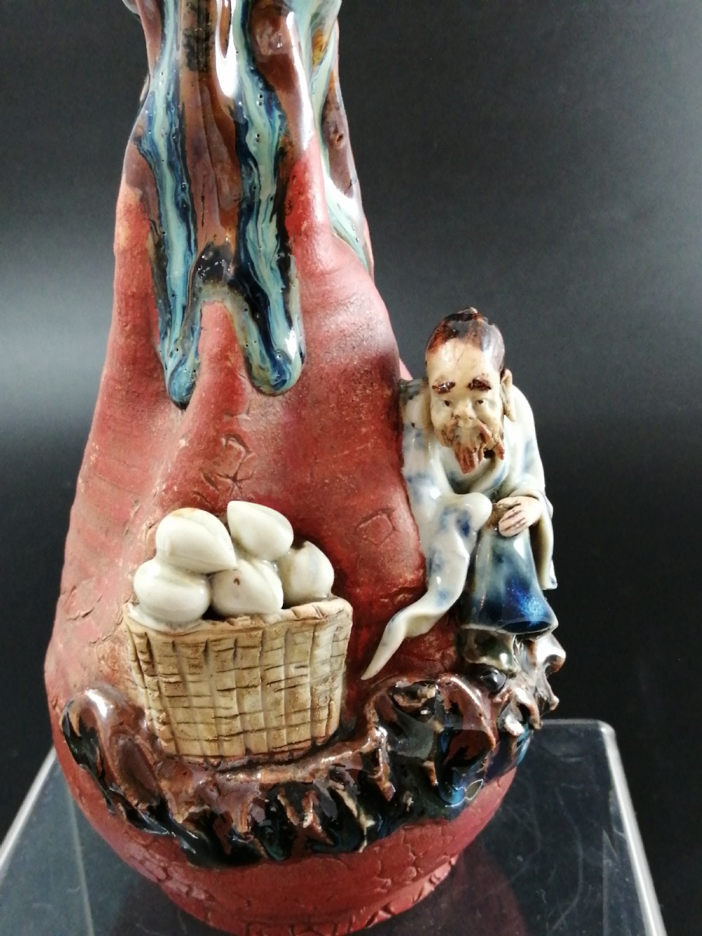 Sumida Gawa Pottery, Japan, Meiji period, marked 'Koko' ?? (Ishiguro Koko ????) View X