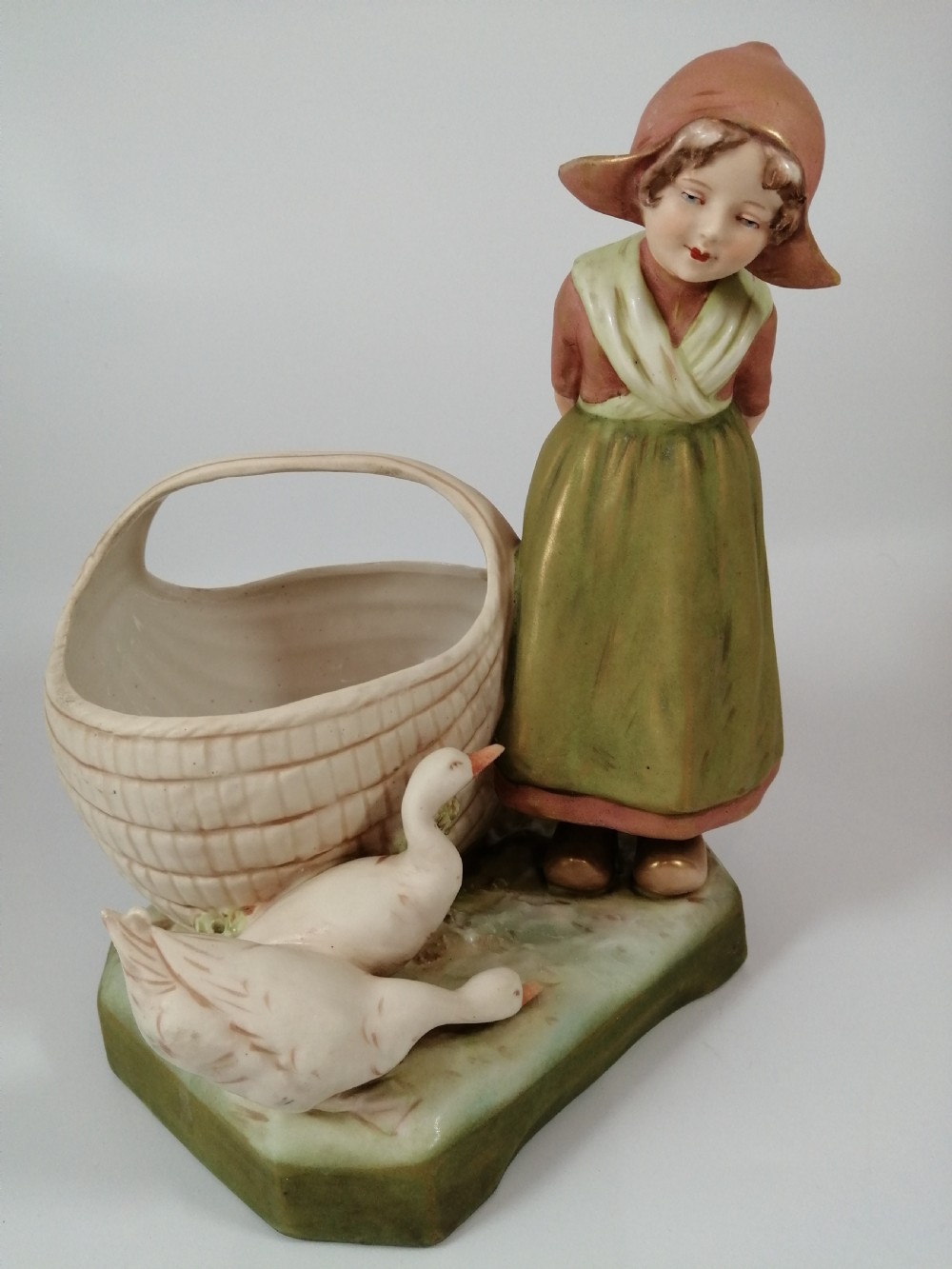 A Royal Dux, Dutch girl figurine,c.1918,very rare