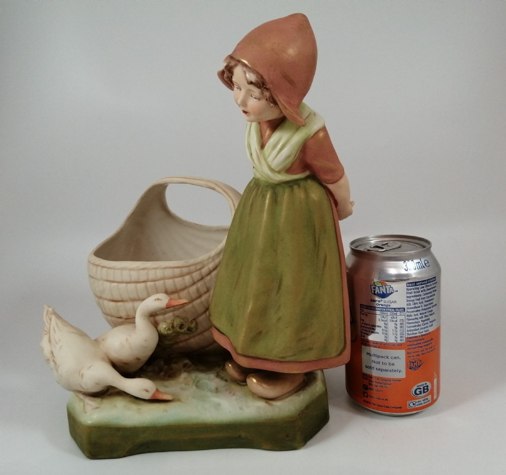 A Royal Dux, Dutch girl figurine,c.1918,very rare View VI