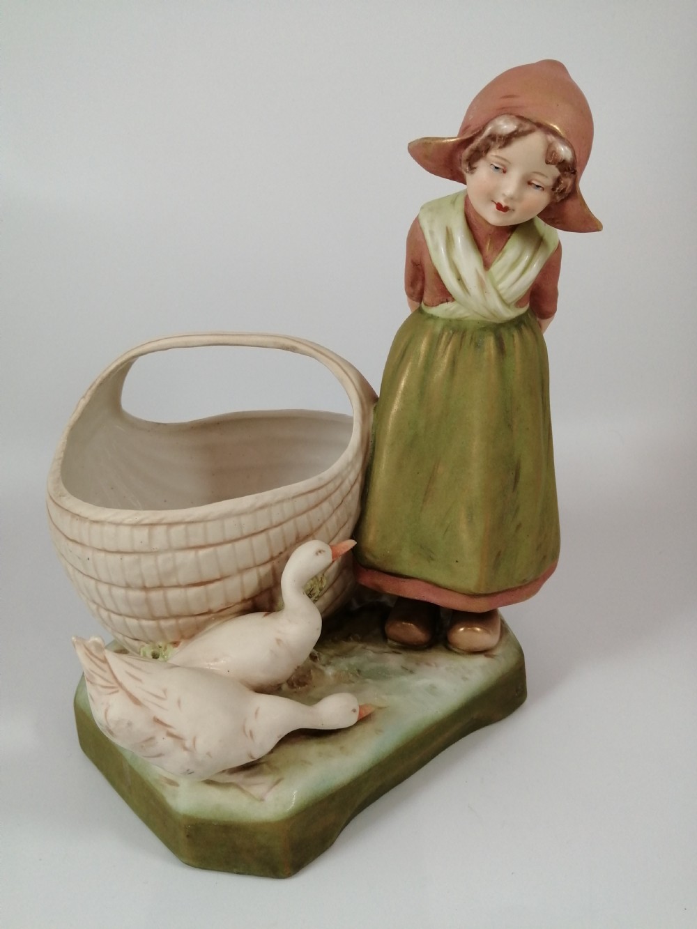 A Royal Dux, Dutch girl figurine,c.1918,very rare View XIII