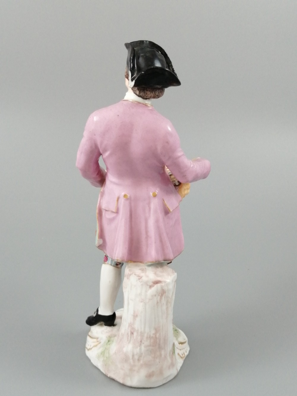 Antique Chelsea porcelain figurine, “A Spoon Seller”, c. 1758 - 1769 View IV