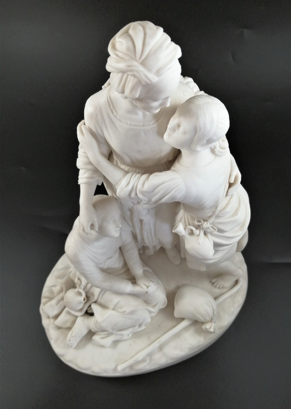 Minton Parian Group Depicting Naomi and Her Daughters-in-Law ,c.1865 View IX