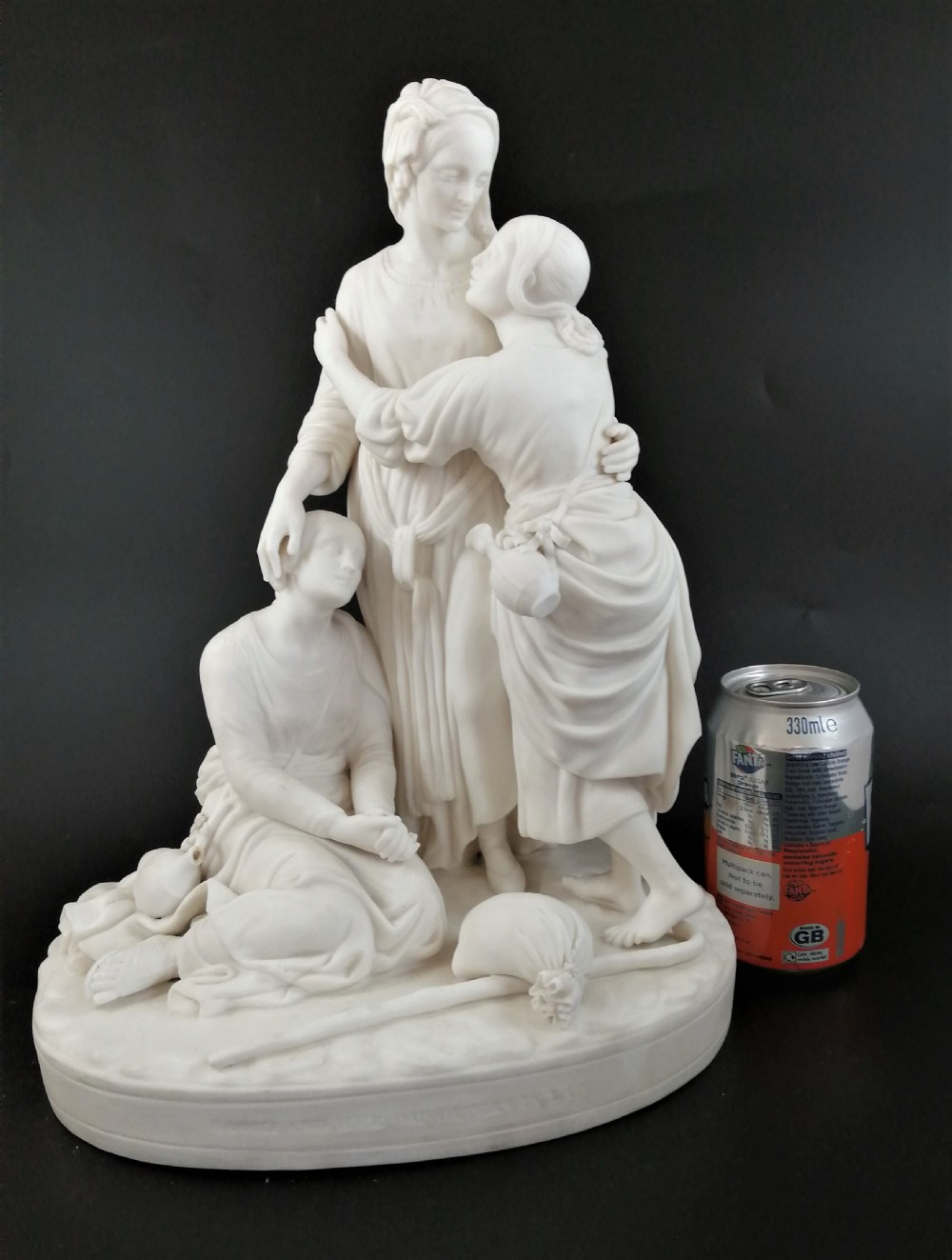 Minton Parian Group Depicting Naomi and Her Daughters-in-Law ,c.1865 View X