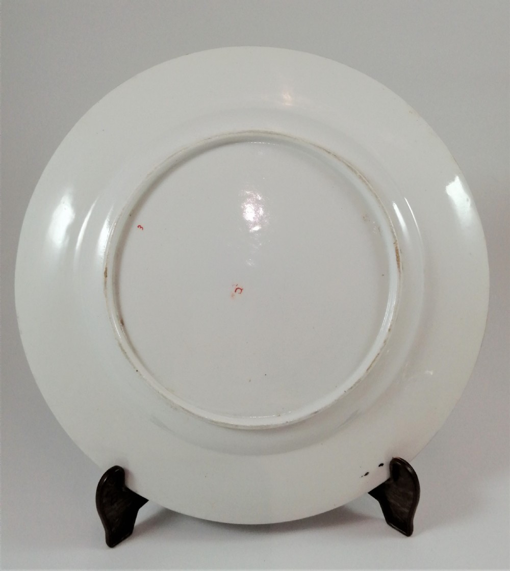 Derby Kakeimon flying fox pattern plate,c.1810 . Extremely rare View VII
