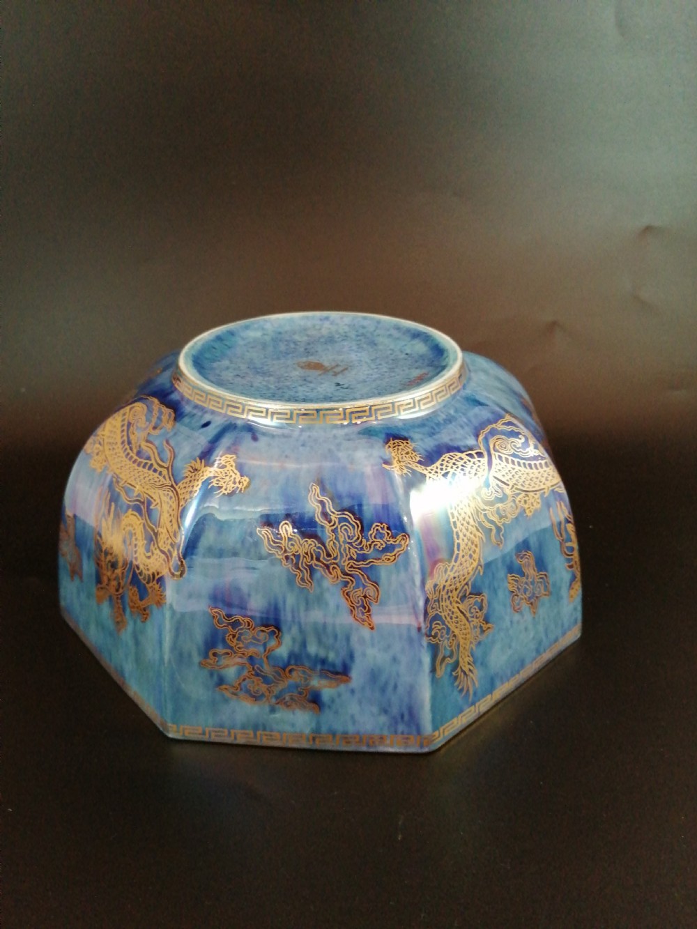 A Wedgwood dragon big Lustre bowl, designed by Daisy Makeig Jones. View IX