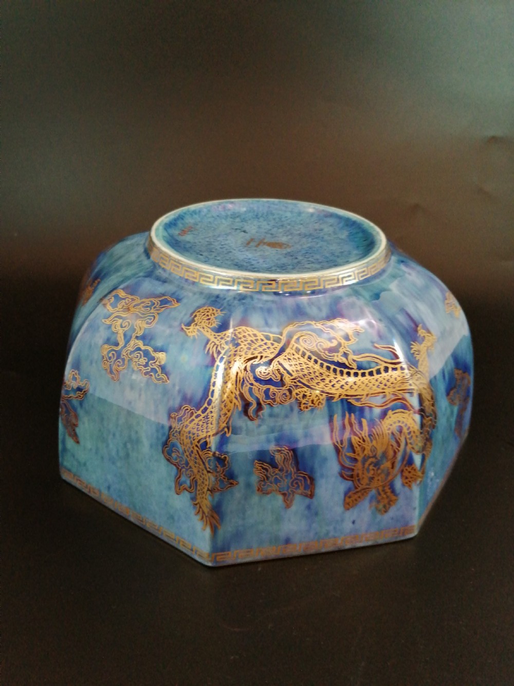 A Wedgwood dragon big Lustre bowl, designed by Daisy Makeig Jones. View XII