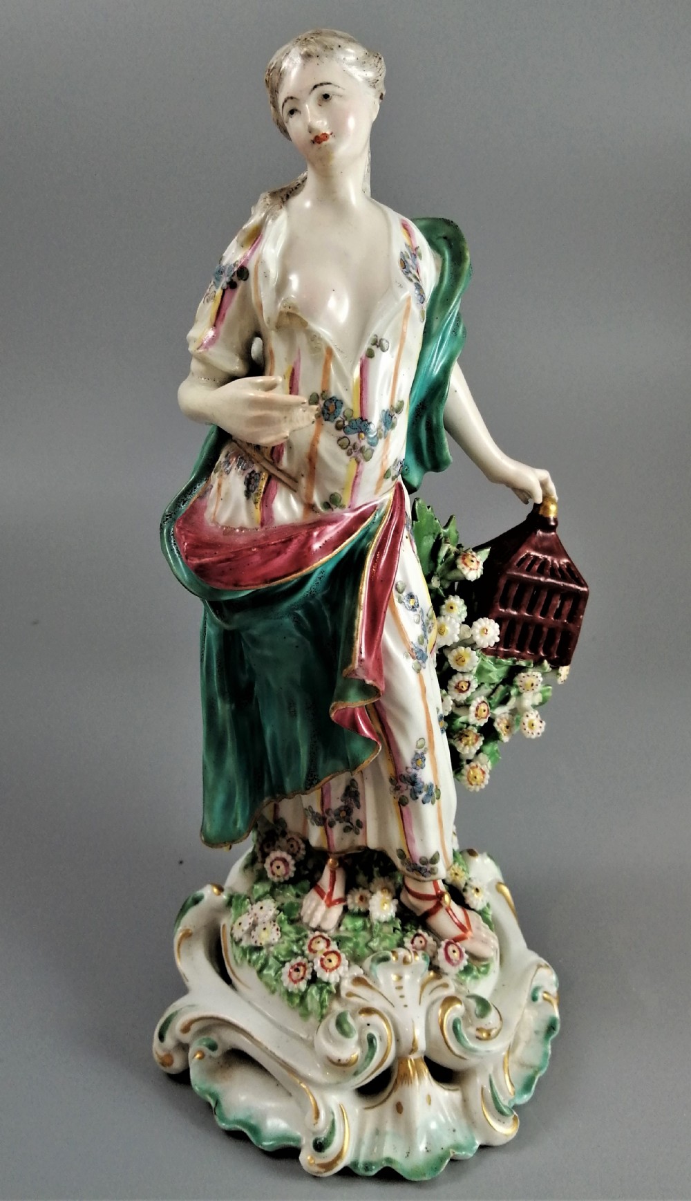 Antique Derby figure: Air, one of the Four Elements,c. 1756-1765,Very Rare