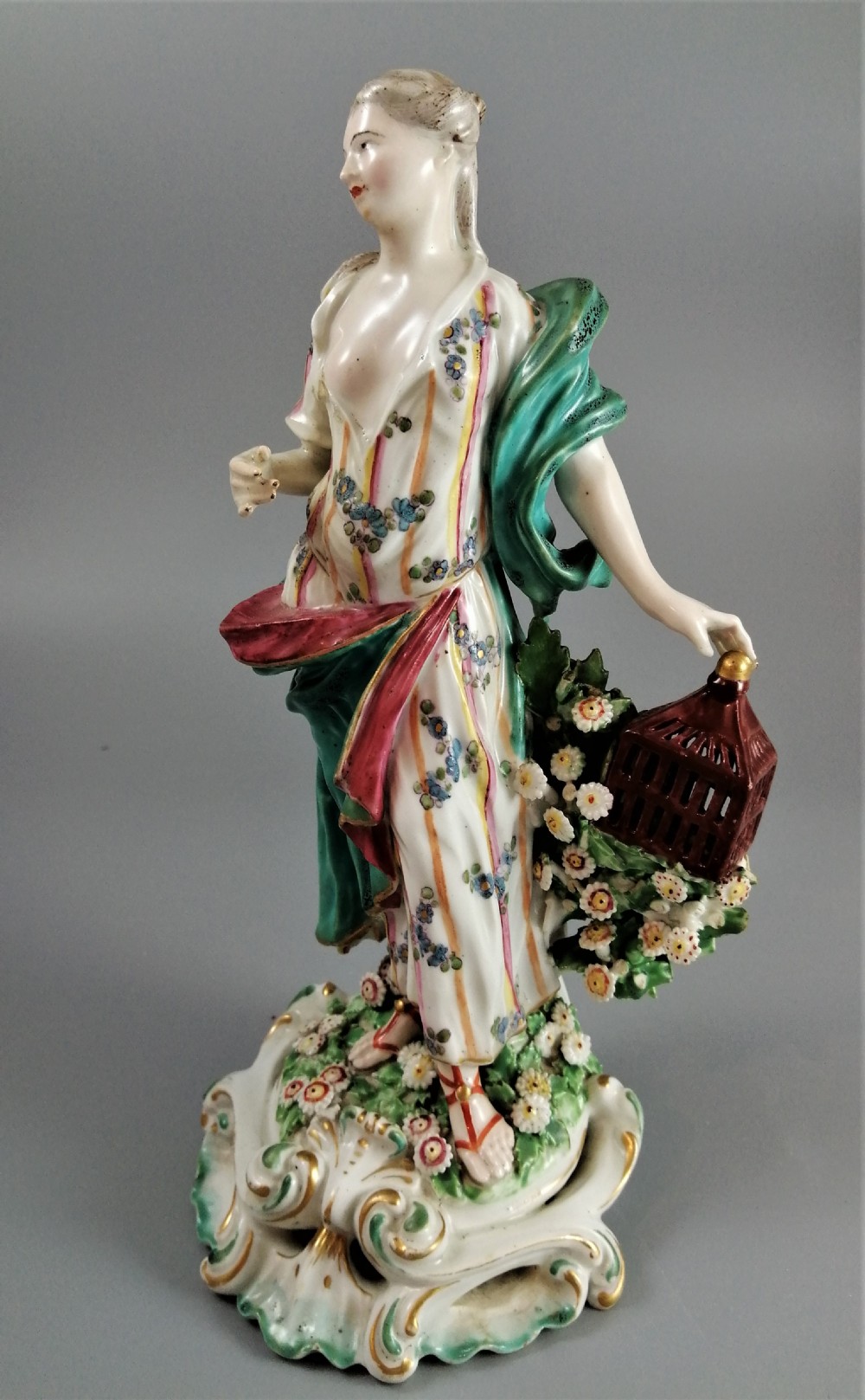 Antique Derby figure: Air, one of the Four Elements,c. 1756-1765,Very Rare View II