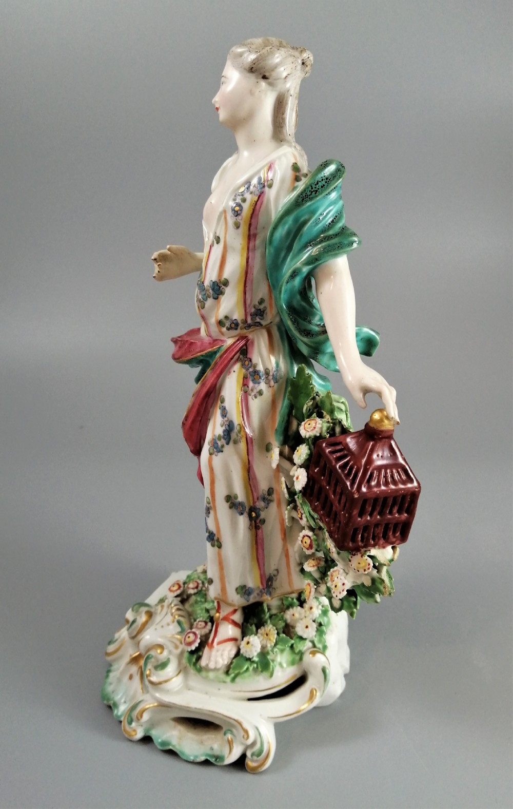Antique Derby figure: Air, one of the Four Elements,c. 1756-1765,Very Rare View III