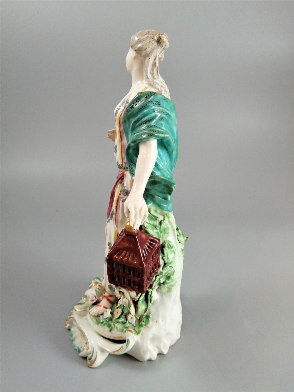 Antique Derby figure: Air, one of the Four Elements,c. 1756-1765,Very Rare View IV