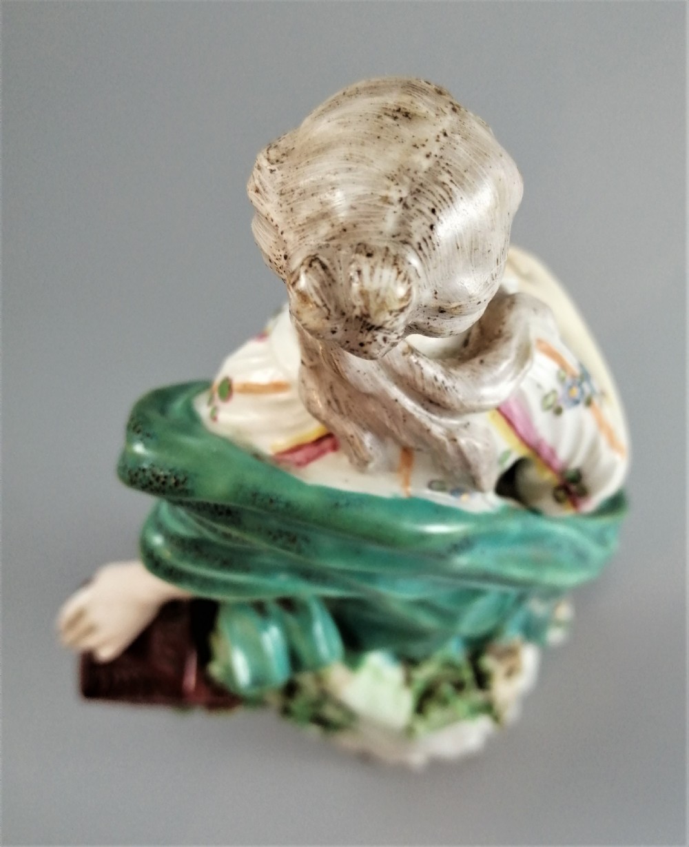Antique Derby figure: Air, one of the Four Elements,c. 1756-1765,Very Rare View XVII