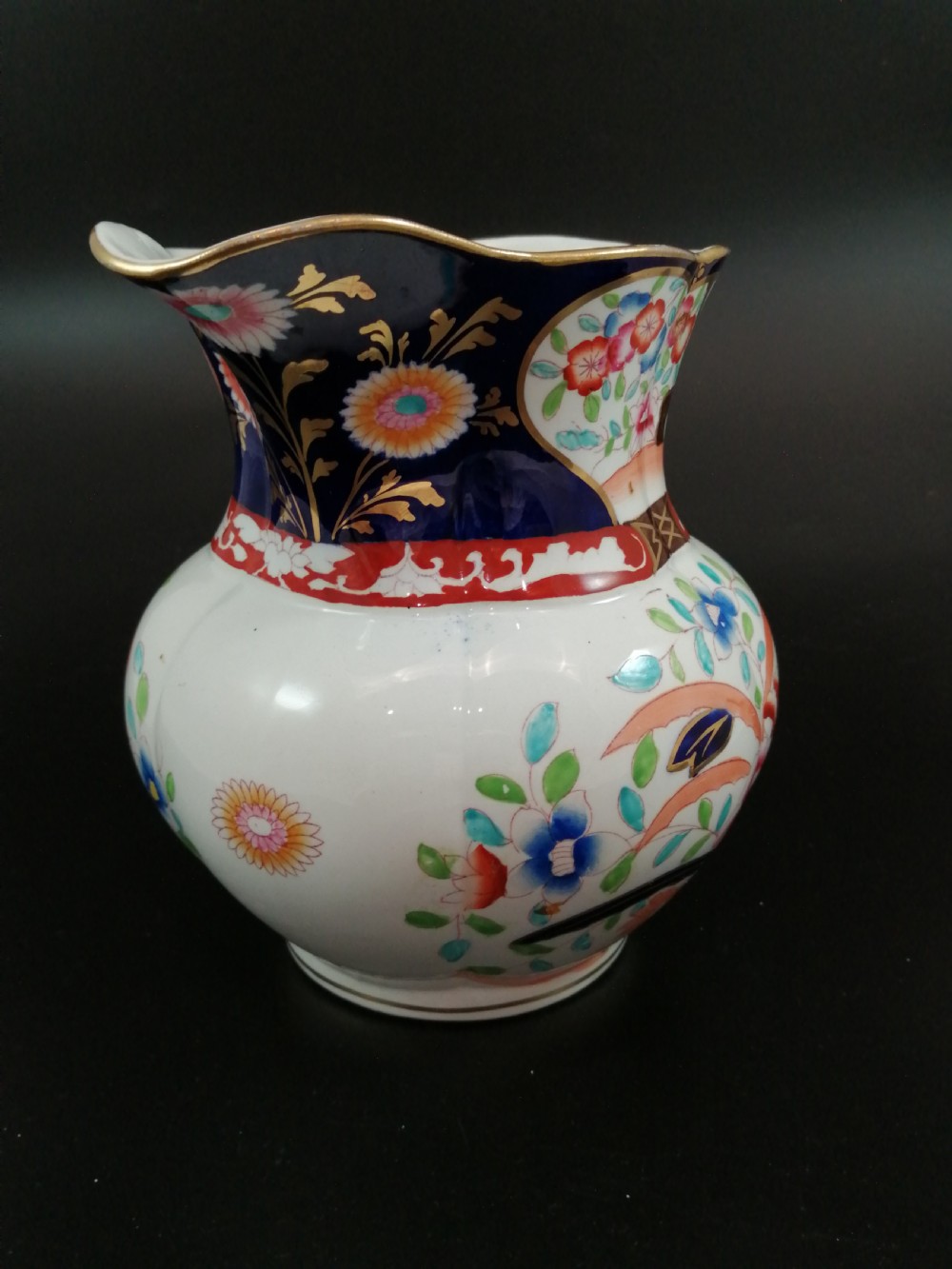 Antique Masons Ironstone Pitcher & Basin,circa 1840 View X