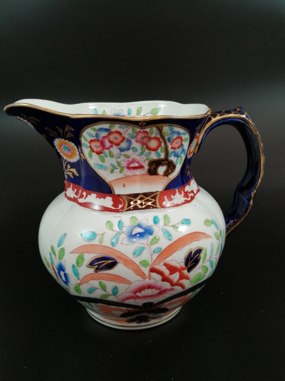 Antique Masons Ironstone Pitcher & Basin,circa 1840 View XI