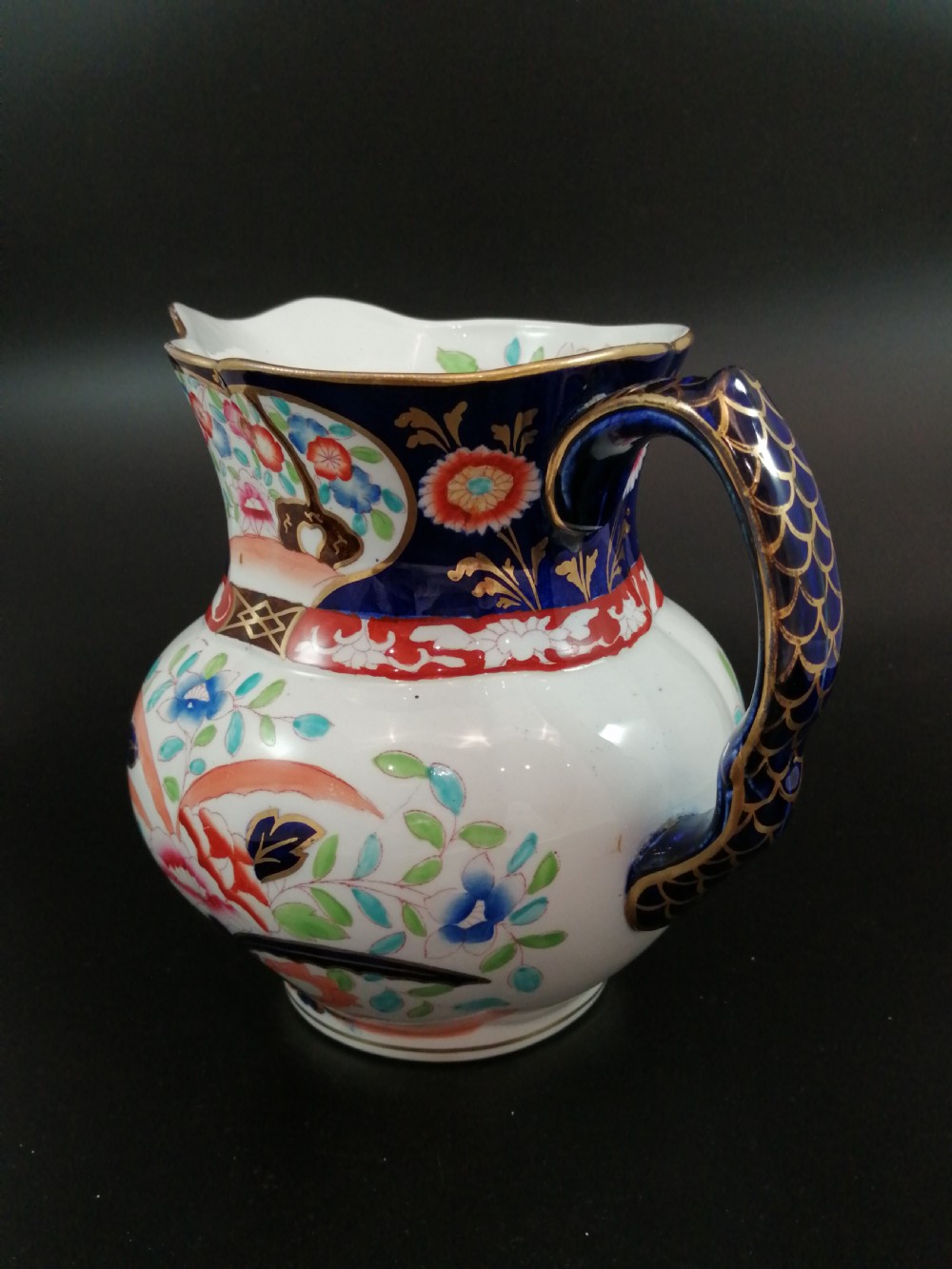 Antique Masons Ironstone Pitcher & Basin,circa 1840 View XII