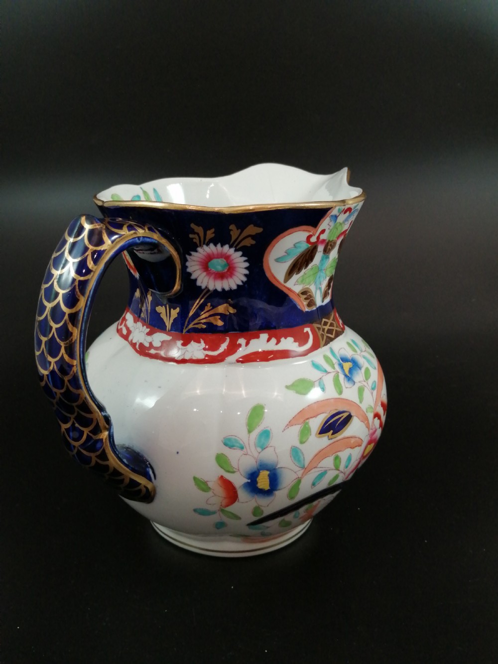 Antique Masons Ironstone Pitcher & Basin,circa 1840 View XIII
