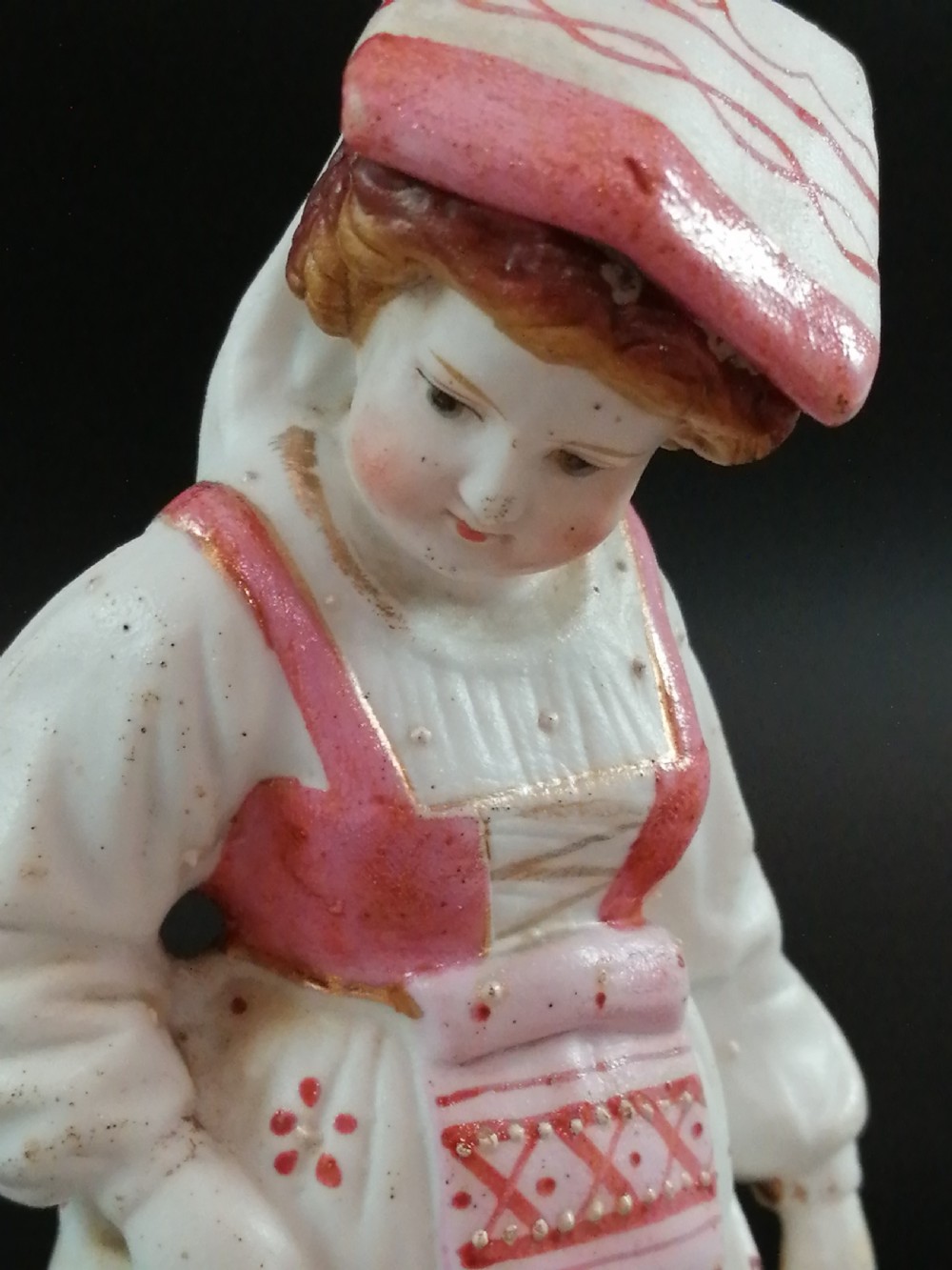 Antique biscuit figurines of musicians, 18th century. View XI